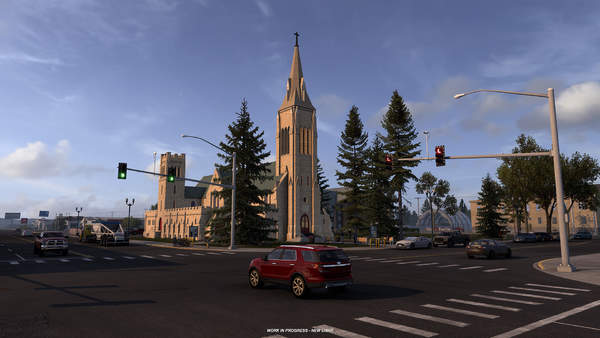 《美国卡车模拟》怀俄明DLC截图 一路东进，视效升级